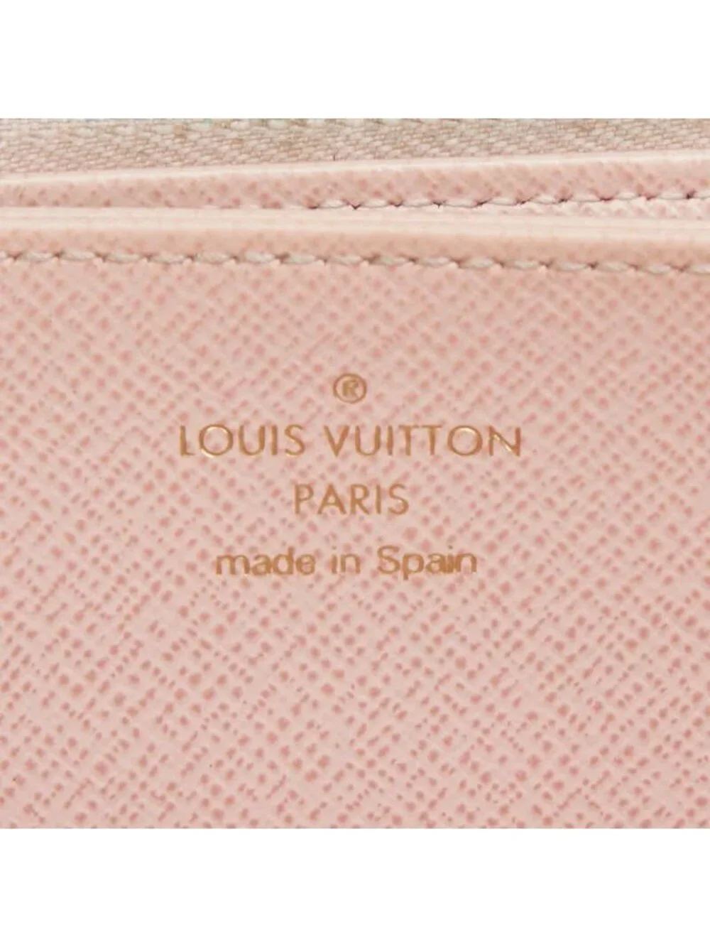 Louis Vuitton Monogram Zippy Wallet Zip Around Brown Rose Ballerine Leather